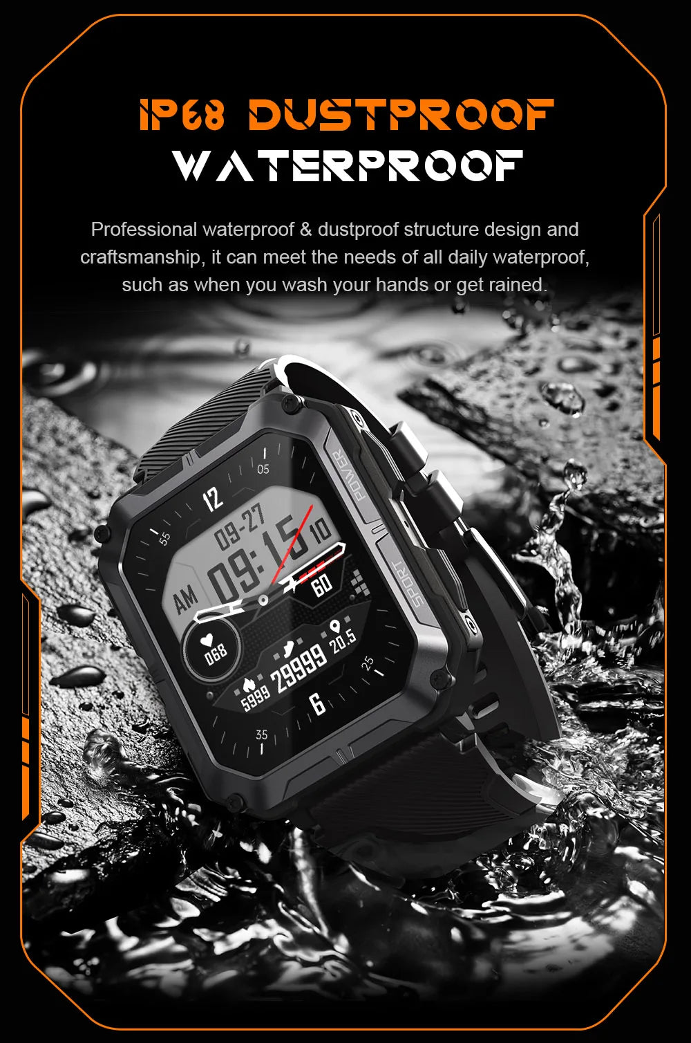 Military Tactical Smart Watch