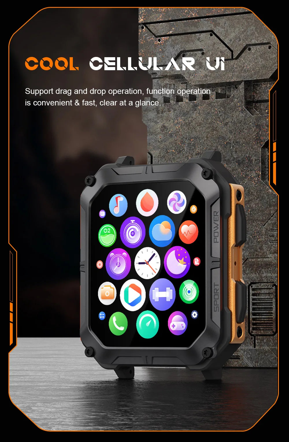 Military Tactical Smart Watch