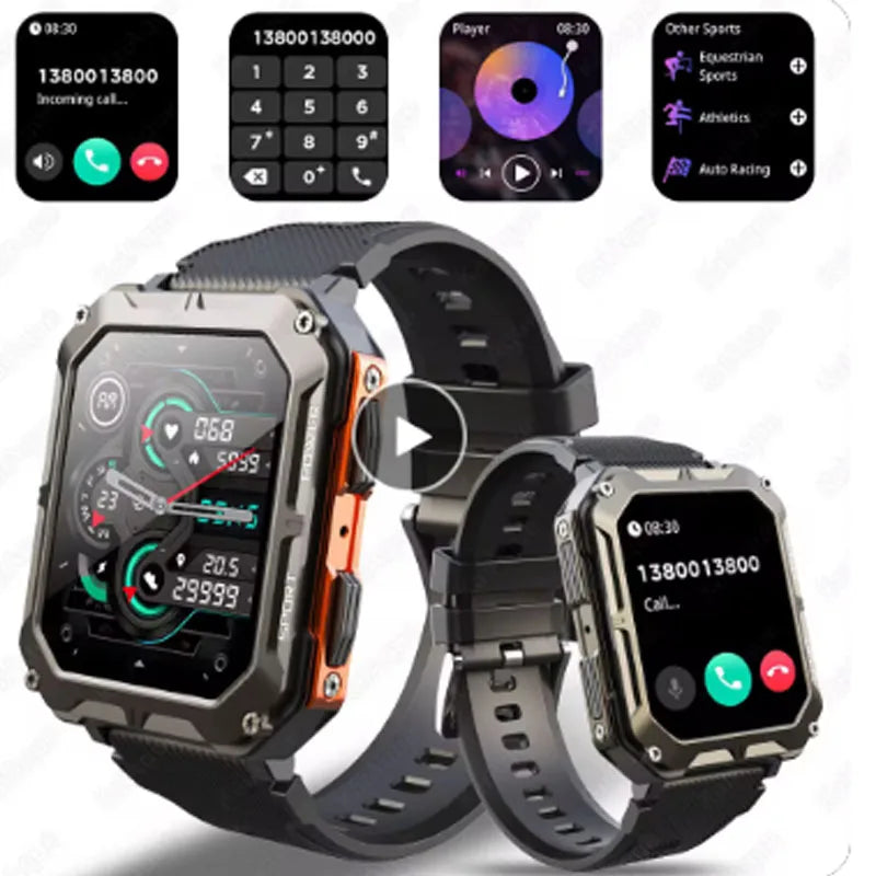 Military Tactical Smart Watch