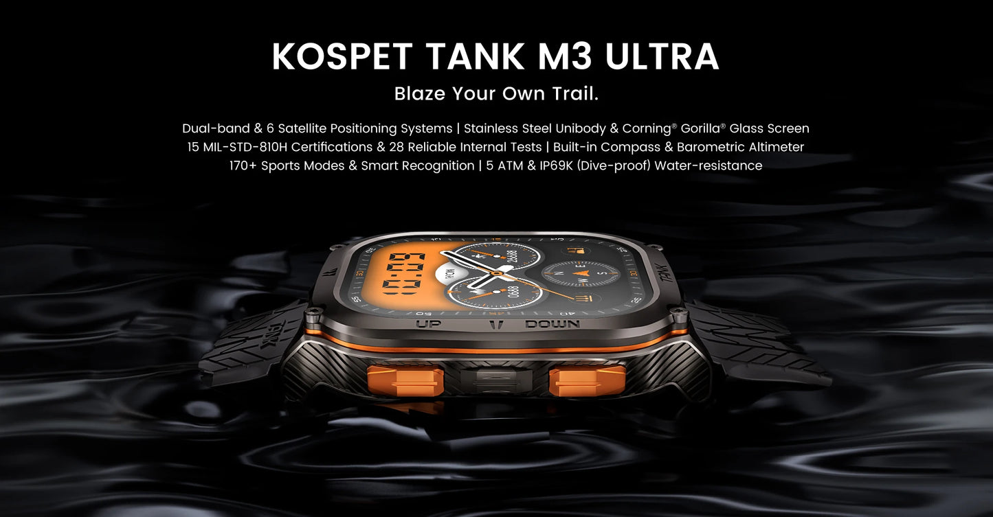 KOSPET TANK M3 Ultra Smartwatch