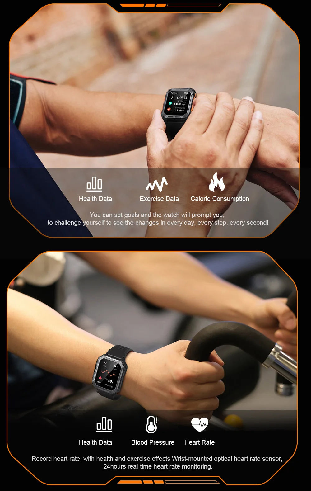 Military Tactical Smart Watch