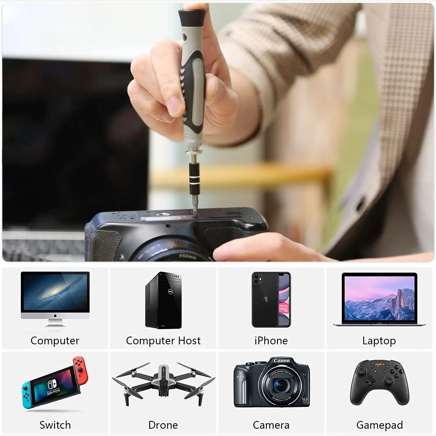 MULTIFUNCTIONAL PRECISION SCREWDRIVER KIT