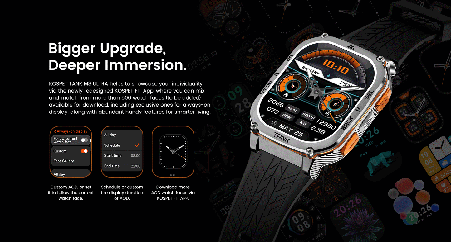 KOSPET TANK M3 Ultra Smartwatch