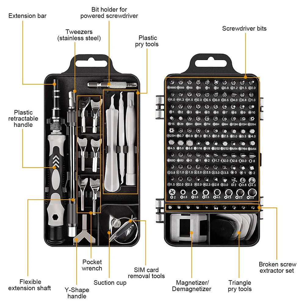 MULTIFUNCTIONAL PRECISION SCREWDRIVER KIT