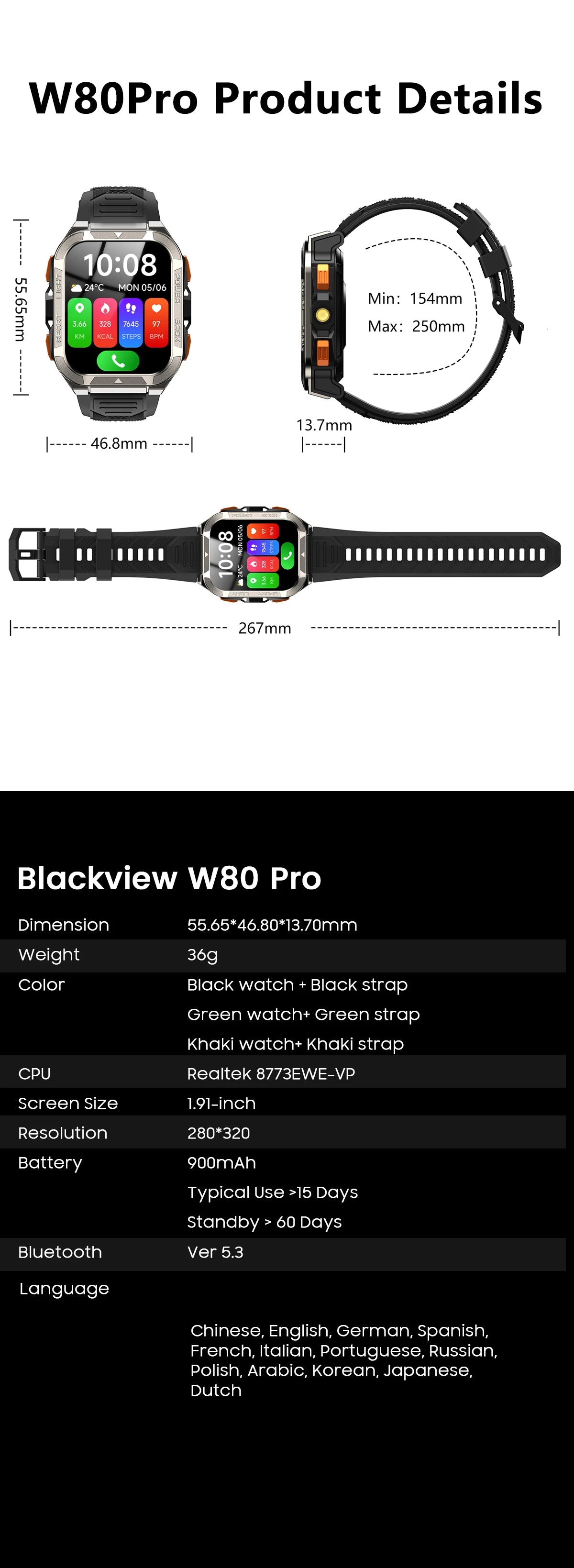 Blackview W80 PRO